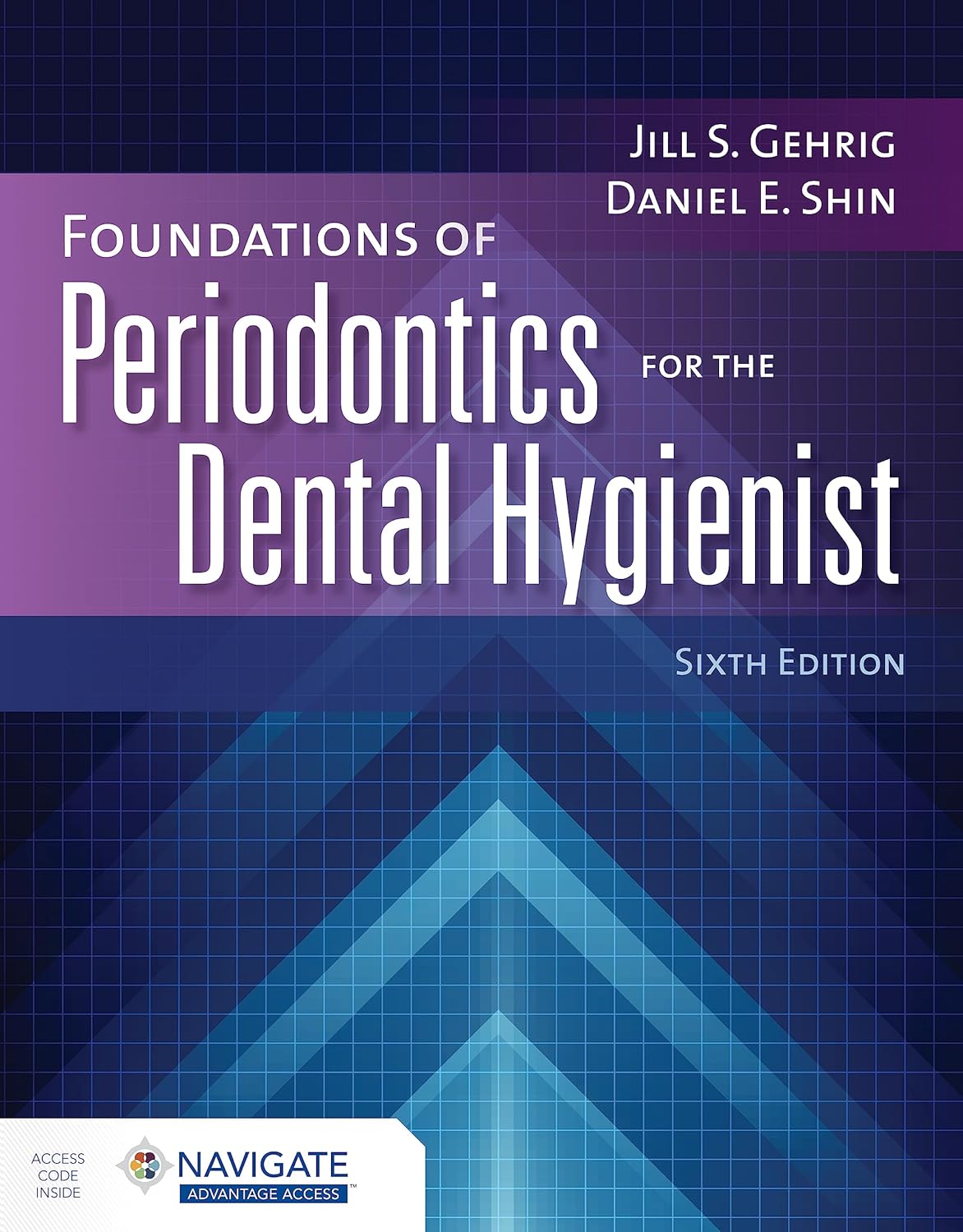 Book cover of 'Foundations of Periodontics for the Dental Hygienist' with a geometric design.