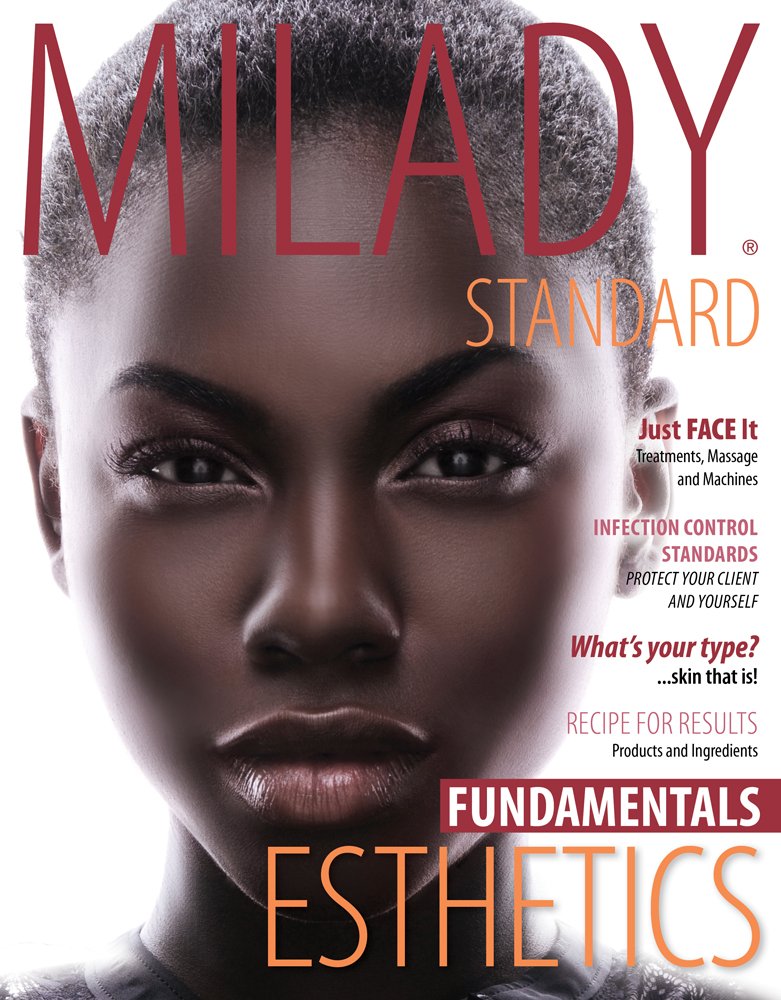 Cover of Milady Standard Esthetics: Fundamentals textbook, a comprehensive guide for esthetics education and training.