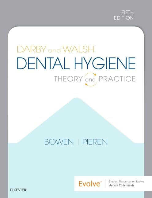 Book cover of 'Dental Hygiene: Theory and Practice' by Darby and Walsh with a geometric design on a gray background.