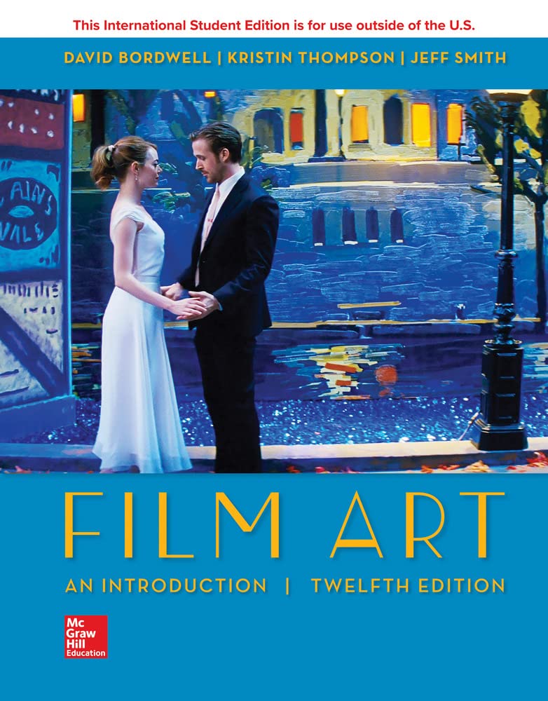 Book cover of 'Film Art: An Introduction' with a couple in formal attire against a colorful background.