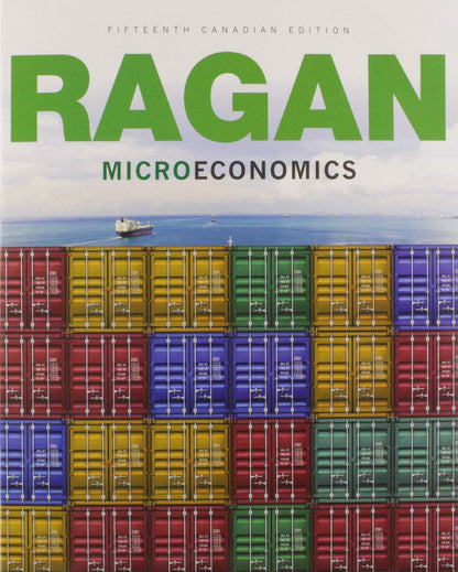 Book cover of 'Ragan Microeconomics' with shipping containers and a ship in the background.