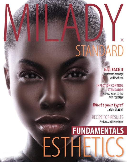 Cover of Milady Standard Esthetics: Fundamentals textbook, a comprehensive guide for esthetics education and training.
