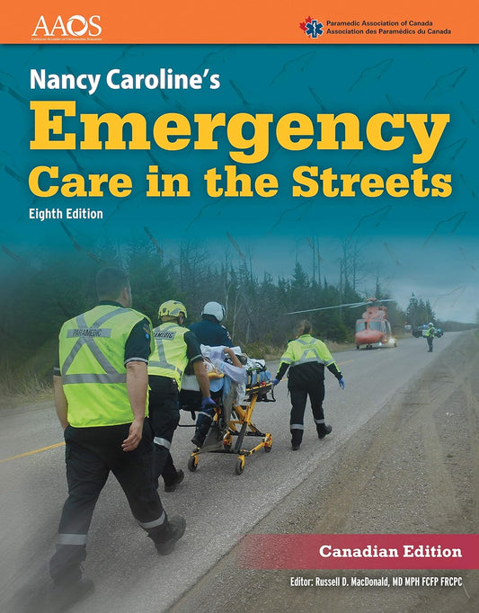 Book cover of 'Emergency Care in the Streets' with emergency responders on a road.