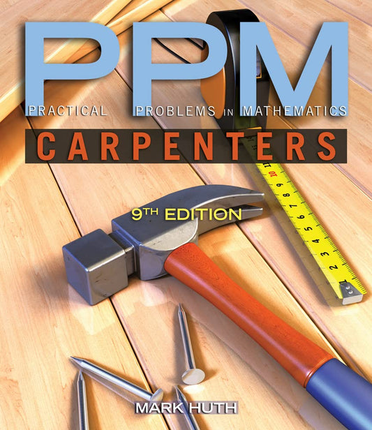 Book cover of 'PPM Carpenters' with tools on a wooden background
