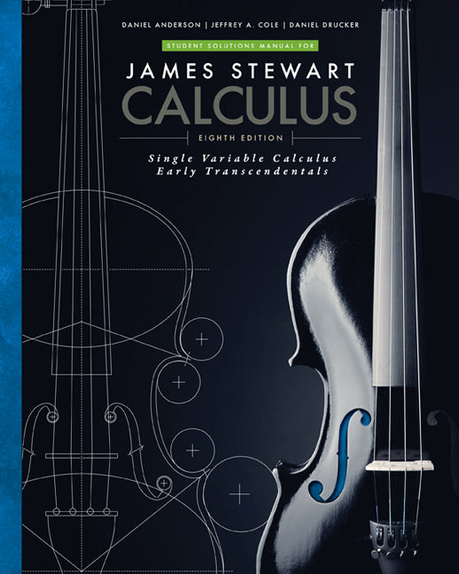 Book cover of 'Calculus' by James Stewart with a violin design on a dark background